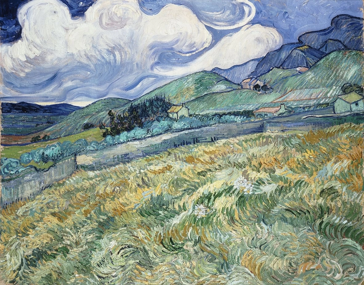  205-Vincent van Gogh-Paesaggio montano dietro l'ospedale di SaintPaul, 1889 - Kopenhagen, Ny Carlsberg Glyptothek 